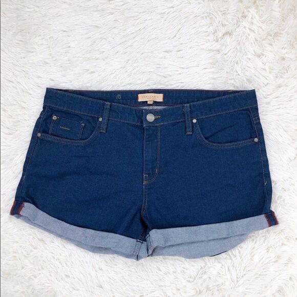 Sanctuary Dark Wash High Waisted Jean Shorts 32 - Picture 1 of 7